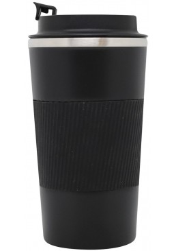 Термокружка вакуумная герметичная BPA FREE, 500 мл (чёрная)